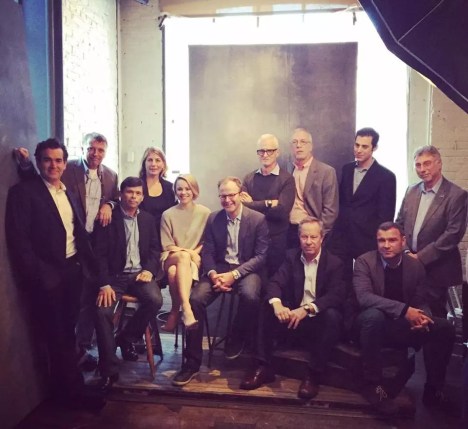 Spotlight team with actors